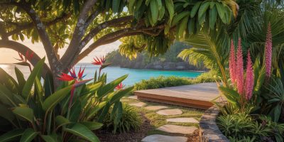 jardin martiniquais conçu par un paysagiste